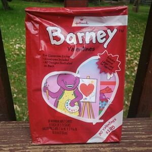 Vintage 1993 Hallmark Barney Valentine's Cards - Semi Sealed Original Packaging